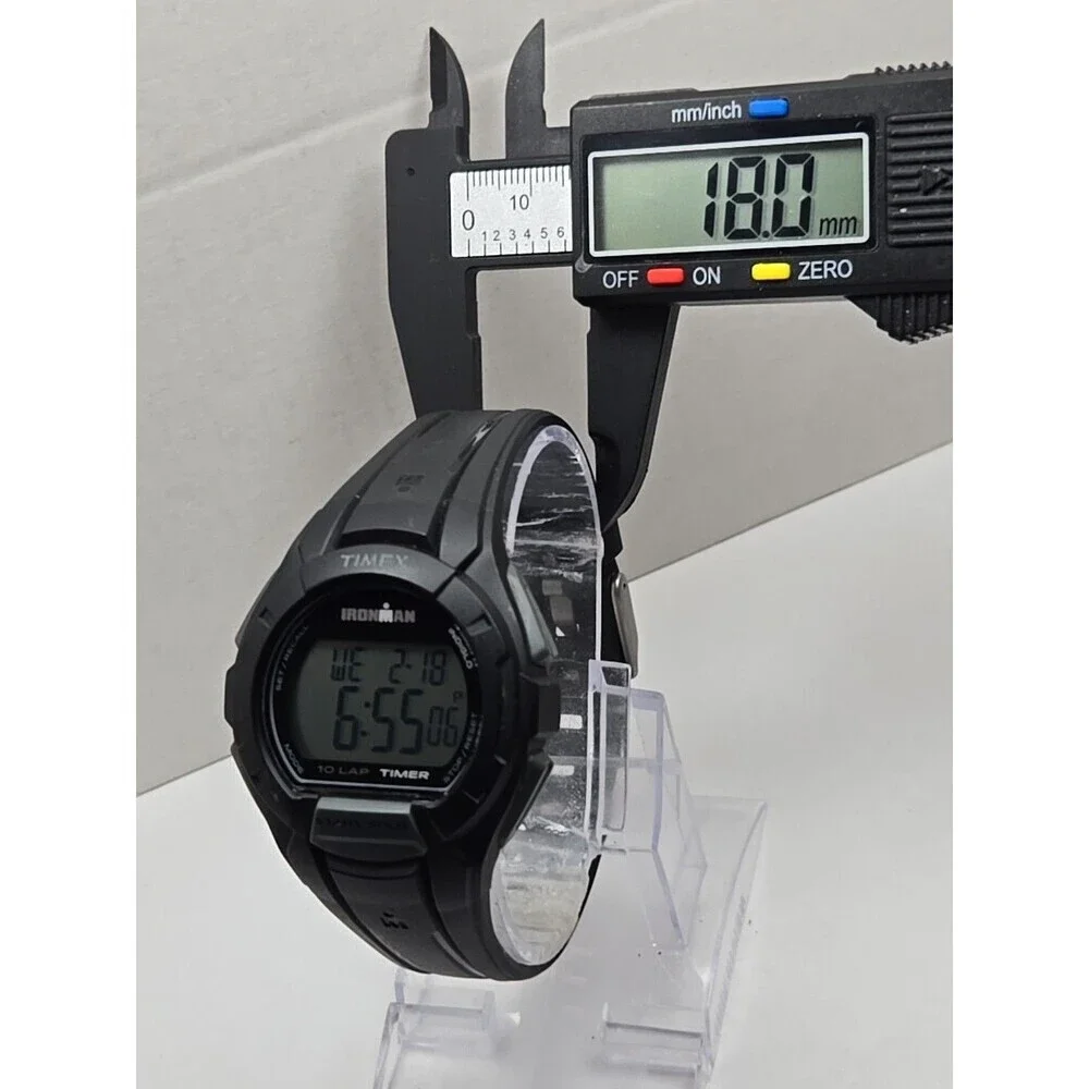 Timex Ironman Essential 10 Lap Timer Indiglo 100m Digital Mens Watch New Battery